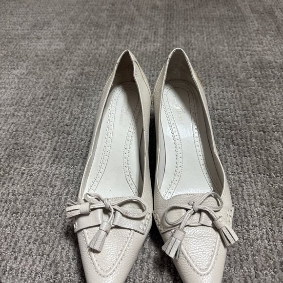 Brooks Brothers 346 Kitten Heels Ivory Leather Women's Size 7 - Picture 11 of 11